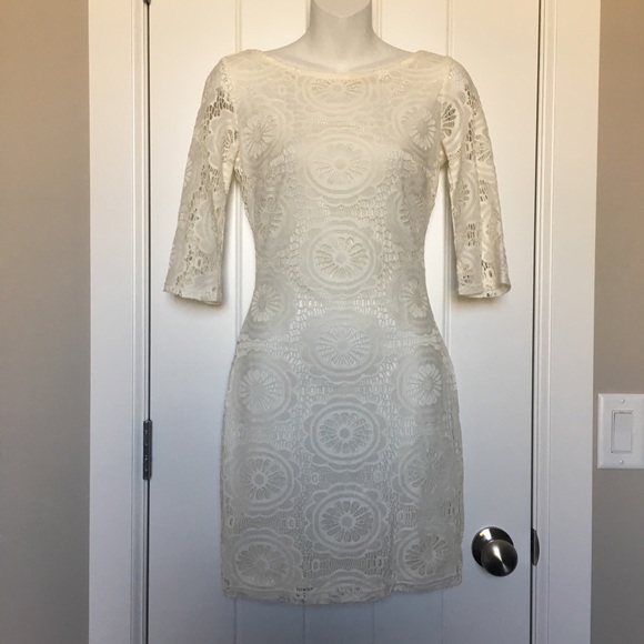 White Lace Dress - Picture 1 of 3